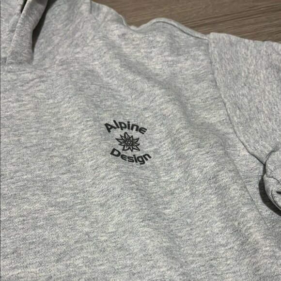 Alpine Design Light grey hoodie - Picture 2 of 9